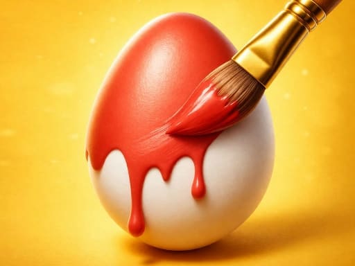 Easy Easter Coloring Eggs
